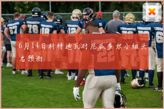 6月14日科特迪瓦对厄瓜多尔小组头名预测